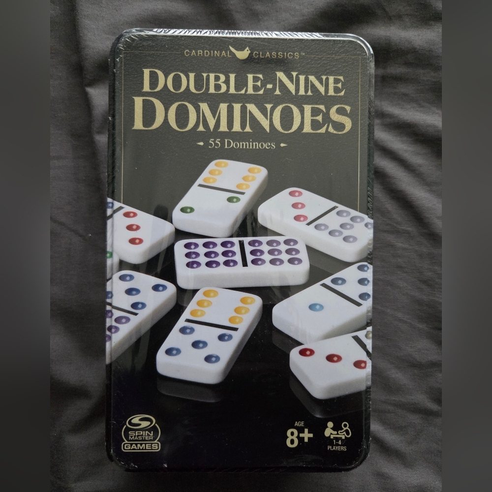Double-Nine Dominoes Set - White
